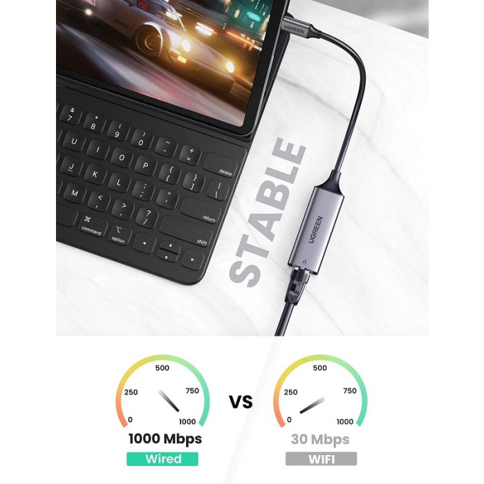 Ugreen USB-C 10/100/1000 mrežna kartica - box Ugreen USB-C 10/100/1000 mrežna kartica - box
