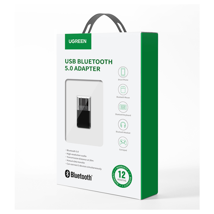 Ugreen USB Bluetooth 5.0 adapter - box Ugreen USB Bluetooth 5.0 adapter - box