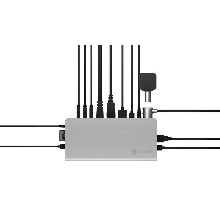 Icybox IB-DK2408-C 11-in-1 USB Type-C DockingStation priklopna postaja za prenosnik s Power Delivery Icybox IB-DK2408-C 11-in-1 USB Type-C DockingStation priklopna postaja za prenosnik s Power Delivery