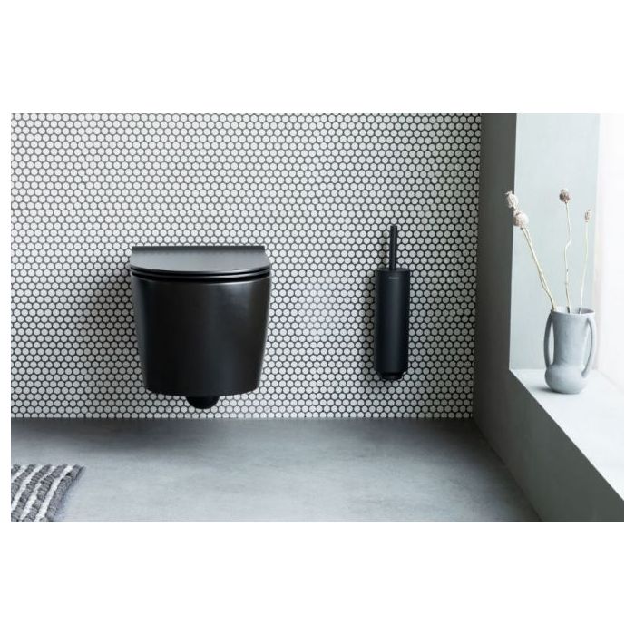 Brabantia MINDSET držalo in ščetka za WC mineral sivo Brabantia MINDSET držalo in ščetka za WC mineral sivo