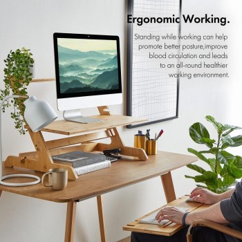VonHaus Sit-Stand mizica iz bambusa VonHaus Sit-Stand mizica iz bambusa