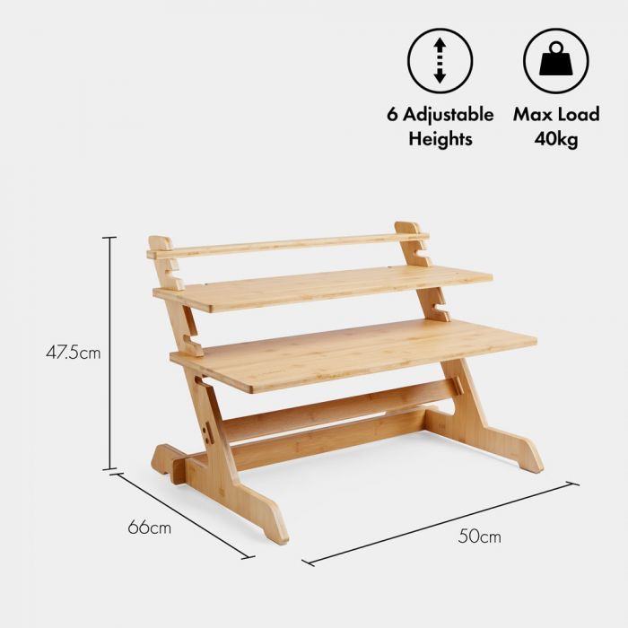VonHaus Sit-Stand mizica iz bambusa VonHaus Sit-Stand mizica iz bambusa