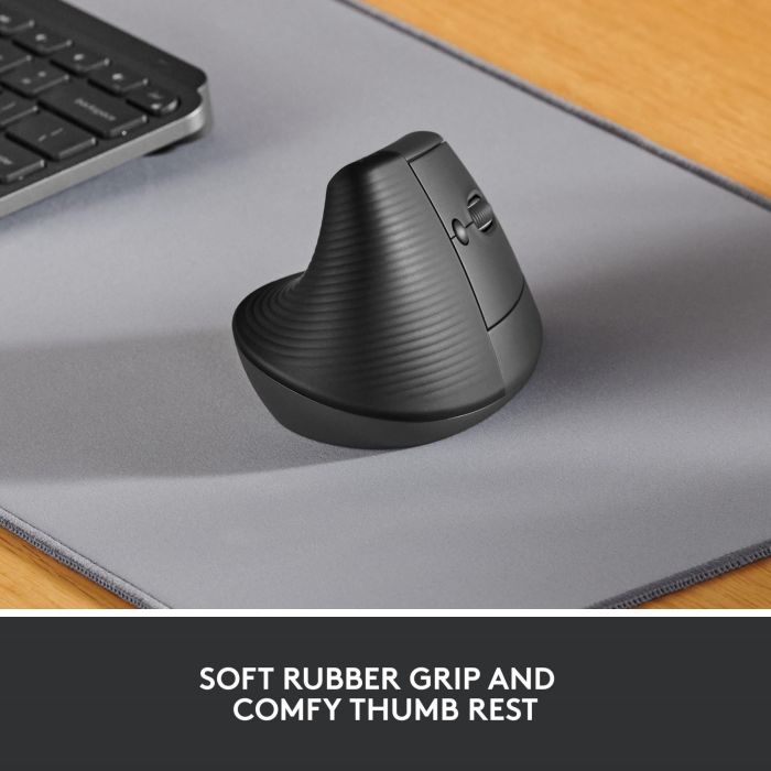 Logitech Miška Lift Vertical Ergonomic, grafitna Logitech Miška Lift Vertical Ergonomic, grafitna