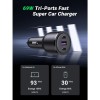 Ugreen 69W USB, USB-C avto polnilec - box Ugreen 69W USB, USB-C avto polnilec - box