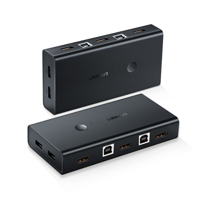 Ugreen HDMI 2x1 KVM Stikalo - box Ugreen HDMI 2x1 KVM Stikalo - box