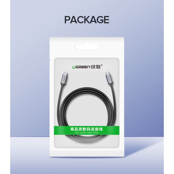 Ugreen USB-C 3.1 Gen1 3A 60W kabel, avdio+video, 1,5M Ugreen USB-C 3.1 Gen1 3A 60W kabel, avdio+video, 1,5M