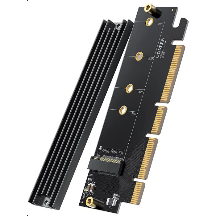 Ugreen M.2 PCIe NVME M-Key na PCIe 4.0 x16 adapter s hladilnikom - box Ugreen M.2 PCIe NVME M-Key na PCIe 4.0 x16 adapter s hladilnikom - box