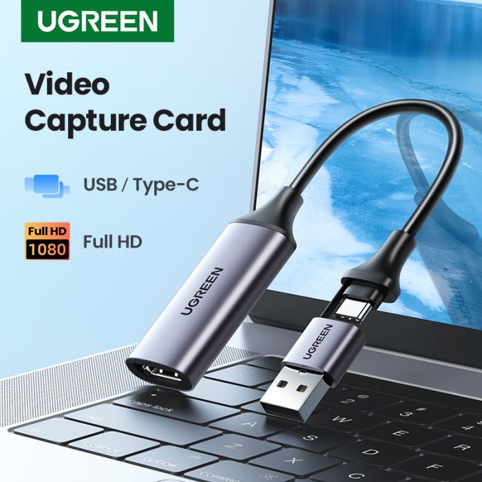 Ugreen USB adapter za zajem slike HDMI 4K na USB-C/A 1080p - box Ugreen USB adapter za zajem slike HDMI 4K na USB-C/A 1080p - box