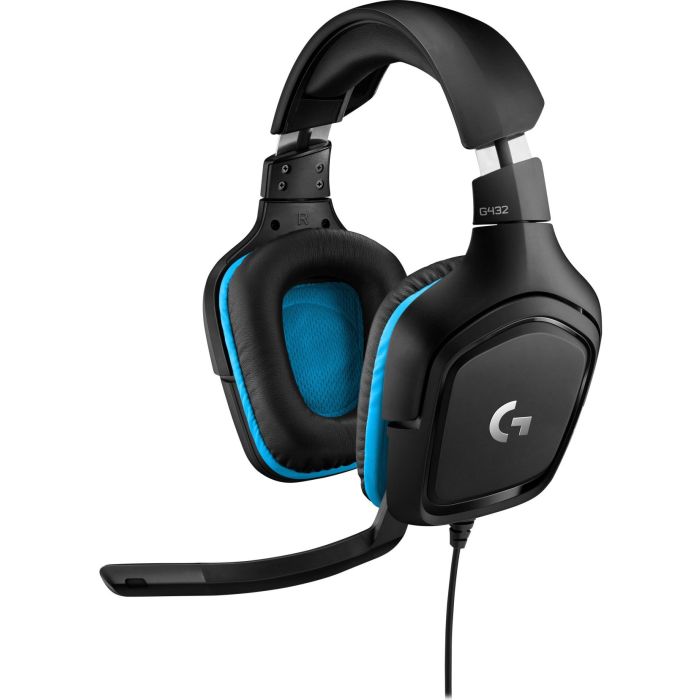 Logitech slušalke gaming USB G432 7.1 Leatherette Modre Logitech slušalke gaming USB G432 7.1 Leatherette Modre