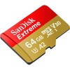 SanDisk Extreme microSDXC 64GB + SD Adapter 170MB/s & 80MB/s A2 C10 V30 UHS-I U3 SanDisk Extreme microSDXC 64GB + SD Adapter 170MB/s & 80MB/s A2 C10 V30 UHS-I U3