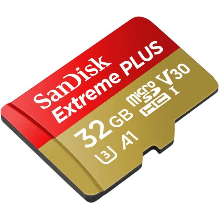San Disk Extreme PLUS micSDHC 32GB + SD Adapter + RescuePRO Deluxe 100MB/s A1 C10 V30 UHS-I U3 San Disk Extreme PLUS micSDHC 32GB + SD Adapter + RescuePRO Deluxe 100MB/s A1 C10 V30 UHS-I U3