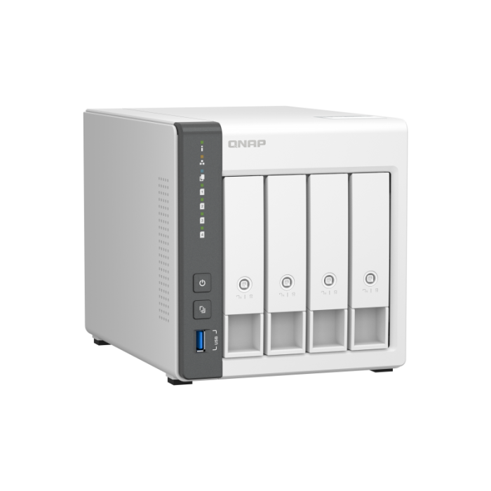 QNAP NAS strežnik za 4 diske, 4GB ram, 2,5Gb mreža QNAP NAS strežnik za 4 diske, 4GB ram, 2,5Gb mreža