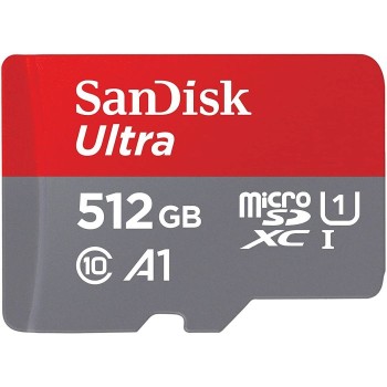 SanDisk Ultra microSDXC 512GB + SD Adapter 150MB/s  A1 Class 10 UHS-I