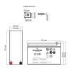 Tecnoware baterija/akumulator 12V 7,2Ah Tecnoware baterija/akumulator 12V 7,2Ah