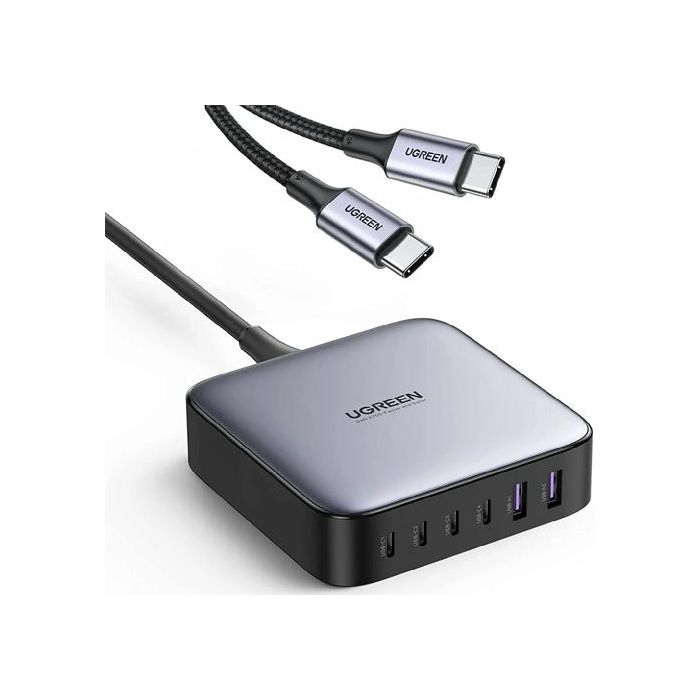Ugreen 2x USB-A in 4x USB-C 200W GaN II hitri polnilec - box Ugreen 2x USB-A in 4x USB-C 200W GaN II hitri polnilec - box