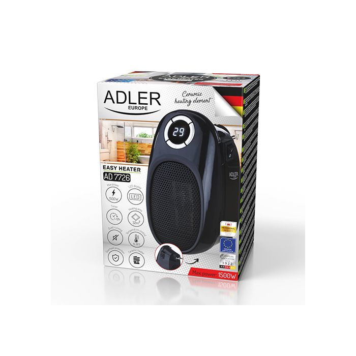 Adler enostaven grelec 1500W CR 7726 Adler enostaven grelec 1500W CR 7726