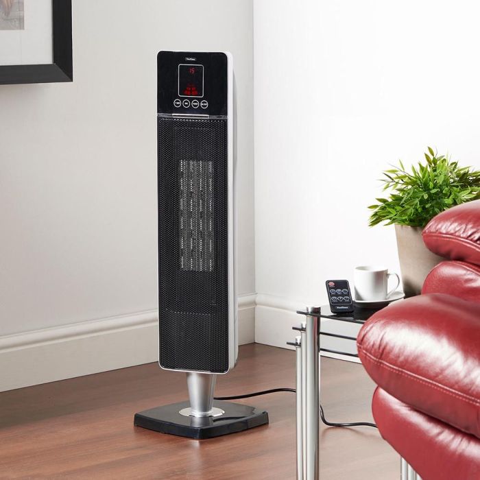 VonHaus 2000 W premium oscilacijski keramični PTC grelec črn 2514041 VonHaus 2000 W premium oscilacijski keramični PTC grelec črn 2514041