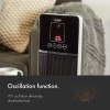 VonHaus 2000 W premium oscilacijski keramični PTC grelec črn 2514041 VonHaus 2000 W premium oscilacijski keramični PTC grelec črn 2514041