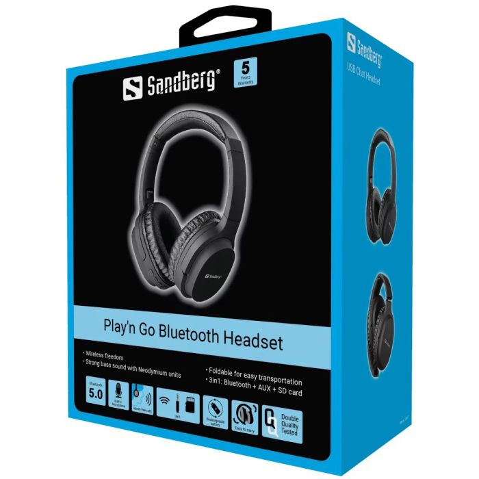Sandberg Playn Go Bluetooth slušalke z mikrofonom Sandberg Playn Go Bluetooth slušalke z mikrofonom
