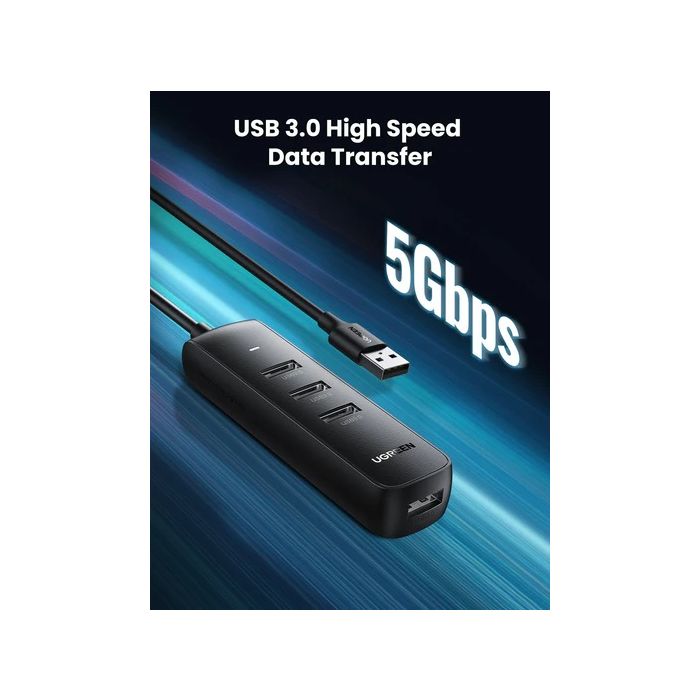 Ugreen USB 3.0 4-portni USB hub, 1M - Box Ugreen USB 3.0 4-portni USB hub, 1M - Box