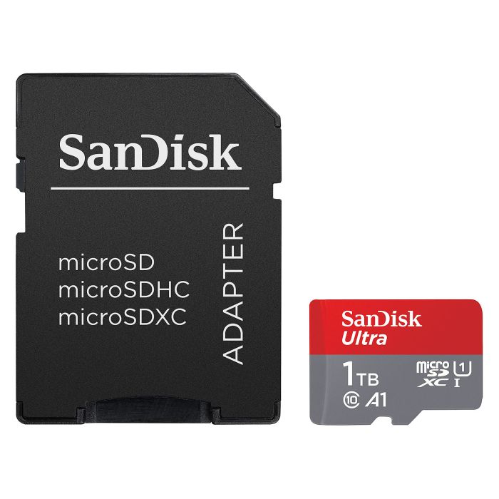 SanDisk Ultra microSDXC 1TB + SD Adapter 150MB/s A1 Class 10 UHS-I SanDisk Ultra microSDXC 1TB + SD Adapter 150MB/s A1 Class 10 UHS-I