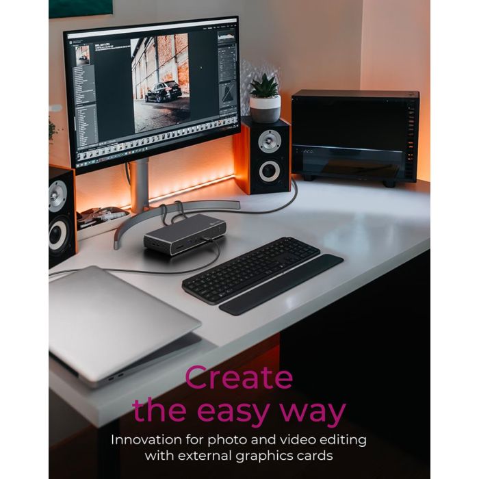 Icybox IB-DK8801-TB4 Thunderbolt 4 priklopna postaja s Power Delivery PD100W Icybox IB-DK8801-TB4 Thunderbolt 4 priklopna postaja s Power Delivery PD100W