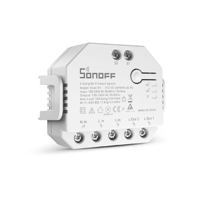 SONOFF pametno stikalo Wi-Fi 2-kanalni, nadzor motorja za rolete DUAL3 SONOFF pametno stikalo Wi-Fi 2-kanalni, nadzor motorja za rolete DUAL3