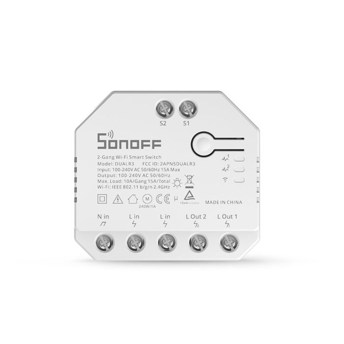 SONOFF pametno stikalo Wi-Fi 2-kanalni, nadzor motorja za rolete DUAL3 SONOFF pametno stikalo Wi-Fi 2-kanalni, nadzor motorja za rolete DUAL3