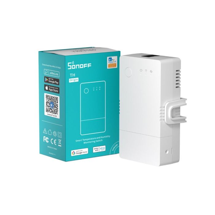 SONOFF pametno stikalo THR316, senzor za temp. in vlažnost, Alexa/Google Home/IFTTT, 16A Max. SONOFF pametno stikalo THR316, senzor za temp. in vlažnost, Alexa/Google Home/IFTTT, 16A Max.