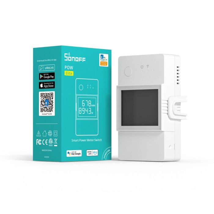 SONOFF POWR316D pametno stikalo, digitalni merilnik porabe z LCD, združljivo z Alexa/Google Home, 1 SONOFF POWR316D pametno stikalo, digitalni merilnik porabe z LCD, združljivo z Alexa/Google Home, 1