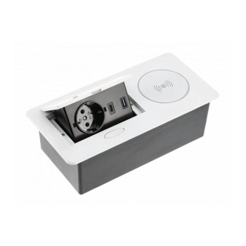 GTV vgradna vtičnica AVARO PLUS, bela