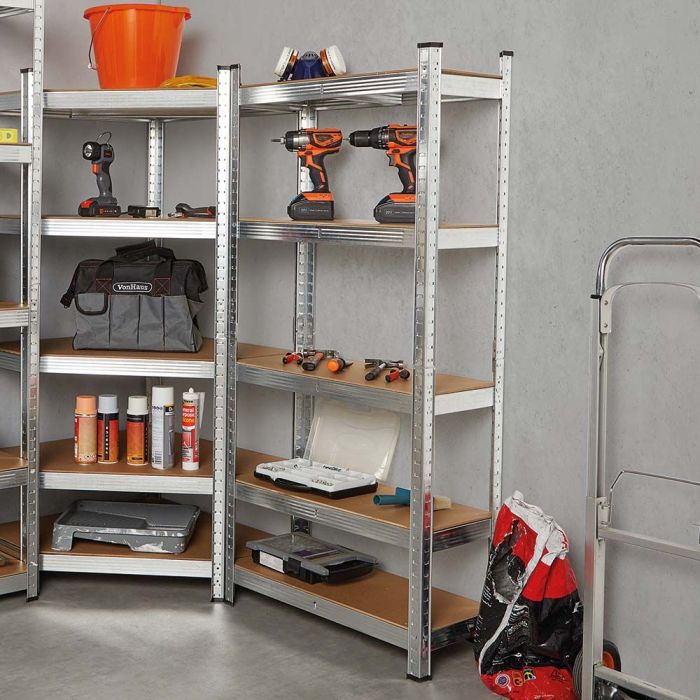 VonHaus 5-stopenjski galvaniziran regal 1.8m VonHaus 5-stopenjski galvaniziran regal 1.8m