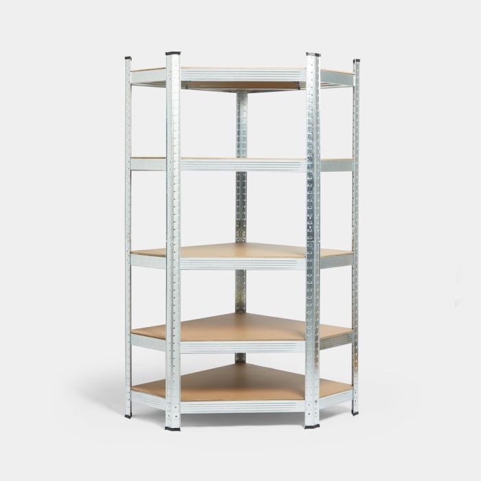 VonHaus kotni galvaniziran regal s 5 policami 1,5m VonHaus kotni galvaniziran regal s 5 policami 1,5m