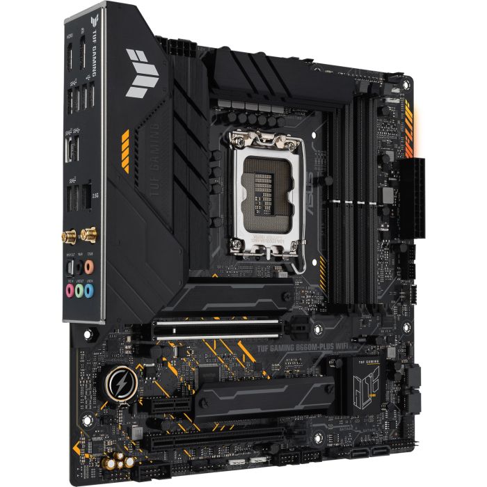 ASUS TUF GAMING B660M-PLUS WIFI, DDR5, SATA3, USB3.2Gen2x2, DP, WiFi, LGA1700 mATX ASUS TUF GAMING B660M-PLUS WIFI, DDR5, SATA3, USB3.2Gen2x2, DP, WiFi, LGA1700 mATX