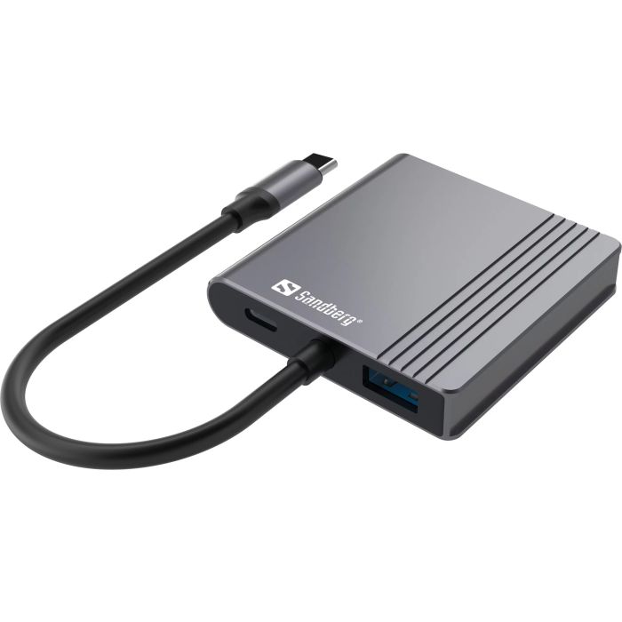 Sandberg USB-C 2xHDMI + USB + Power Delivery priklopna postaja za 2 monitorja Sandberg USB-C 2xHDMI + USB + Power Delivery priklopna postaja za 2 monitorja