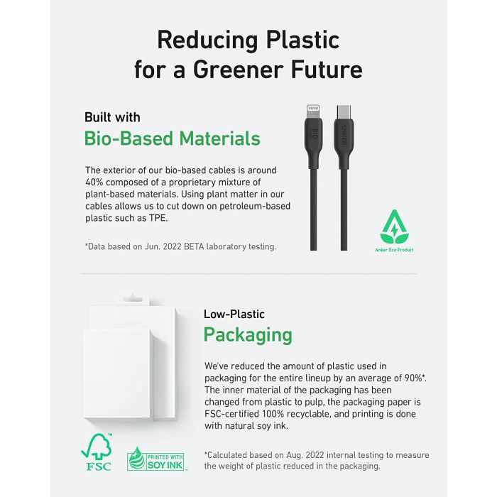 Anker 541 BIO USBC-LTG 1,8m kabel bel Anker 541 BIO USBC-LTG 1,8m kabel bel