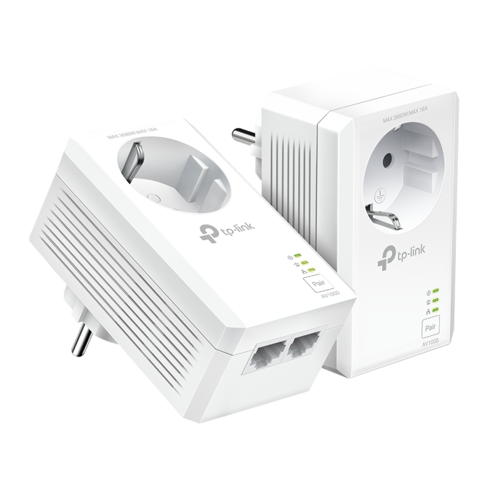 TP-LINK TL-PA7027P KIT AV1000 2xGigabit powerline adapter TP-LINK TL-PA7027P KIT AV1000 2xGigabit powerline adapter