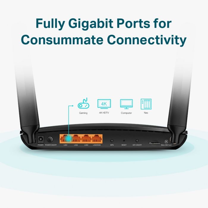TP-LINK Archer MR600 AC1200 brezžični Dual Band 4G+ LTE usmerjevalnik, SIM TP-LINK Archer MR600 AC1200 brezžični Dual Band 4G+ LTE usmerjevalnik, SIM