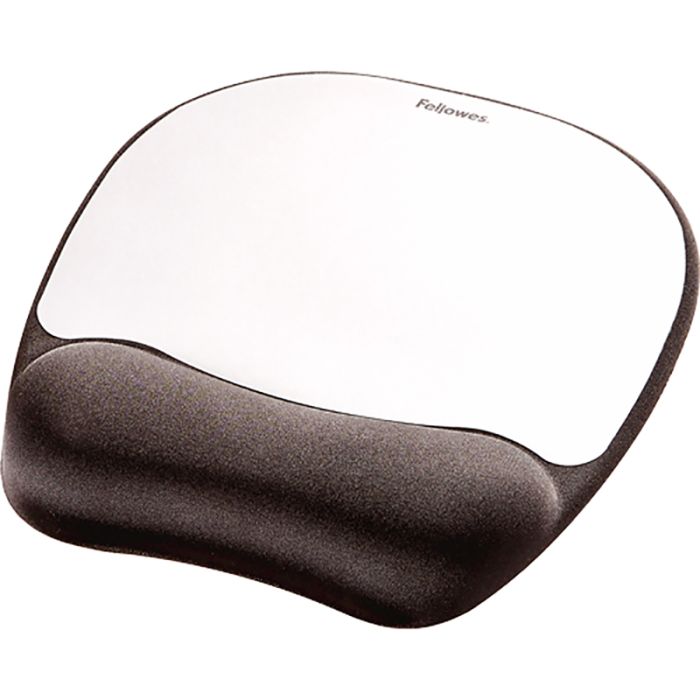 Fellowes Memory Foam podloga za miško z oporo za zapestje s spominsko peno, Silver Streak Fellowes Memory Foam podloga za miško z oporo za zapestje s spominsko peno, Silver Streak