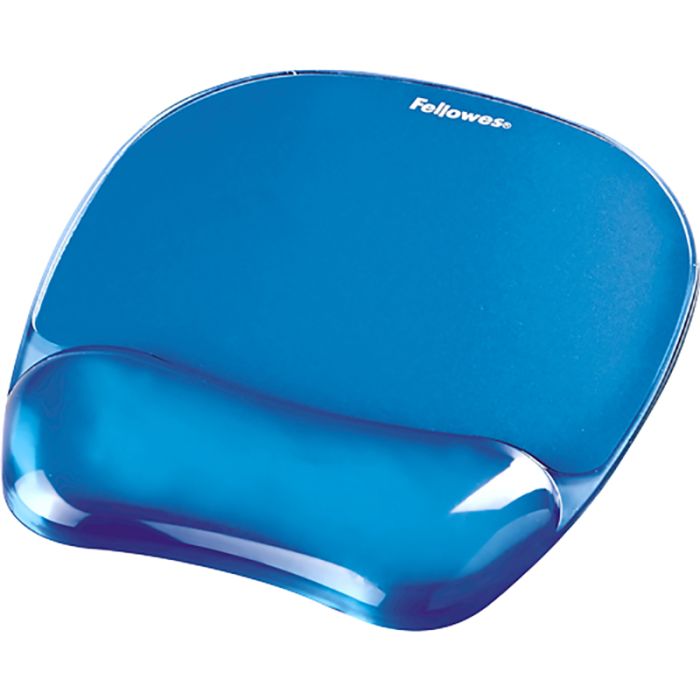 Fellowes Crystal Gel podloga za miško/počivalo za zapestje, modra Fellowes Crystal Gel podloga za miško/počivalo za zapestje, modra