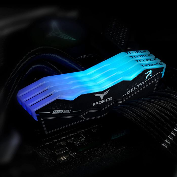 Teamgroup DELTA RGB 32GB Kit (2x16GB) DDR5-5200 DIMM PC5-41600 CL40, 1.25V Teamgroup DELTA RGB 32GB Kit (2x16GB) DDR5-5200 DIMM PC5-41600 CL40, 1.25V
