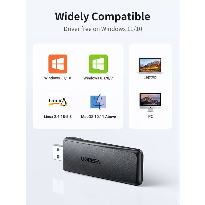 Ugreen USB WiFi adapter AC1300, 1300Mbps 802.11 Dual Band Ugreen USB WiFi adapter AC1300, 1300Mbps 802.11 Dual Band