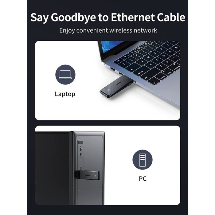 Ugreen USB WiFi adapter AC1300, 1300Mbps 802.11 Dual Band Ugreen USB WiFi adapter AC1300, 1300Mbps 802.11 Dual Band