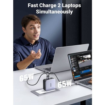 Ugreen Nexode 3 portni 140W USB-C polnilnik s PD 3.1 GaN in priloženim USB-C 240w polnilnim kablom Ugreen Nexode 3 portni 140W USB-C polnilnik s PD 3.1 GaN in priloženim USB-C 240w polnilnim kablom