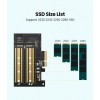 Ugreen 70504 M2 / M.2 NVME na PCI-E 3.0 razširitvena kartica z M.2 SATA podporo Ugreen 70504 M2 / M.2 NVME na PCI-E 3.0 razširitvena kartica z M.2 SATA podporo