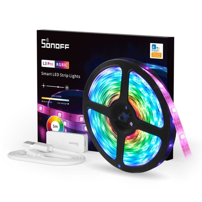 SONOFF L3 PRO 5M Pametni RGBIC LED Wi-Fi trak SONOFF L3 PRO 5M Pametni RGBIC LED Wi-Fi trak