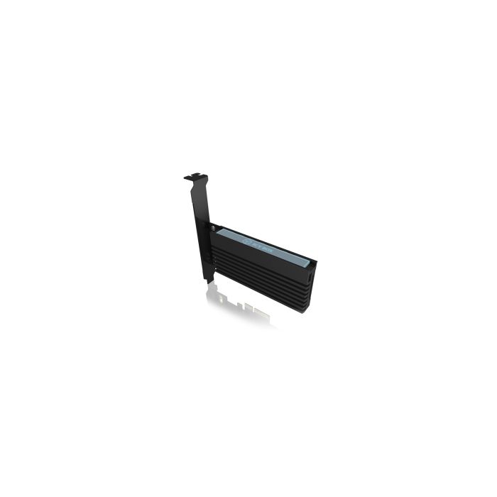 Icybox IB-PCI214M2-HSL ohišje/adapter za M.2 NVMe SSDje na PCIe x4 kartico s hladilnikom Icybox IB-PCI214M2-HSL ohišje/adapter za M.2 NVMe SSDje na PCIe x4 kartico s hladilnikom