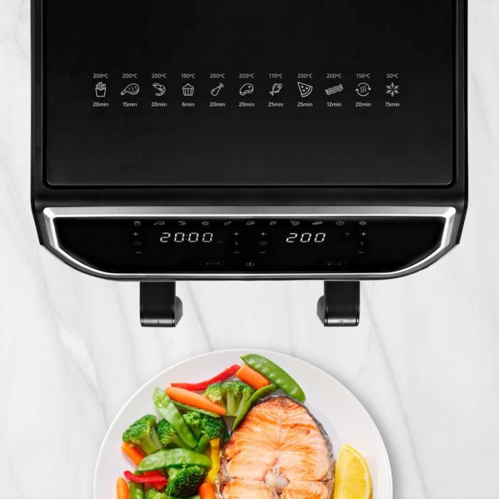 Ufesa digitalni zračni cvrtnik z dvojno posodo 9L Thunder 1700W Ufesa digitalni zračni cvrtnik z dvojno posodo 9L Thunder 1700W