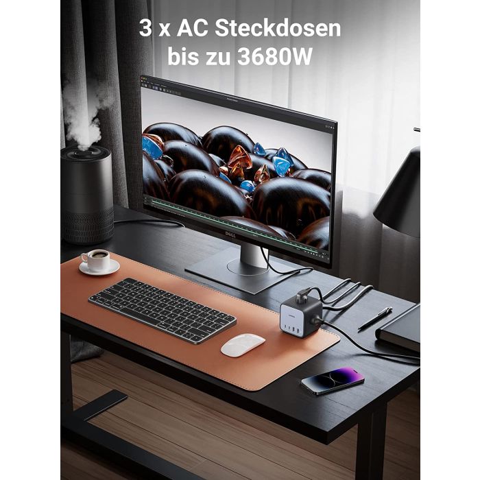 Ugreen DigiNest Cube 65W USB-C / AC 7v1 vtičnica Ugreen DigiNest Cube 65W USB-C / AC 7v1 vtičnica