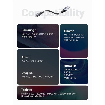 UGREEN USB-C na 3.5 mm avdio adapter za iPad Pro, Samsung...